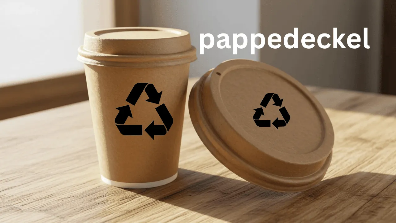 Eco-friendly cardboard coffee cup lid (Pappedeckel)