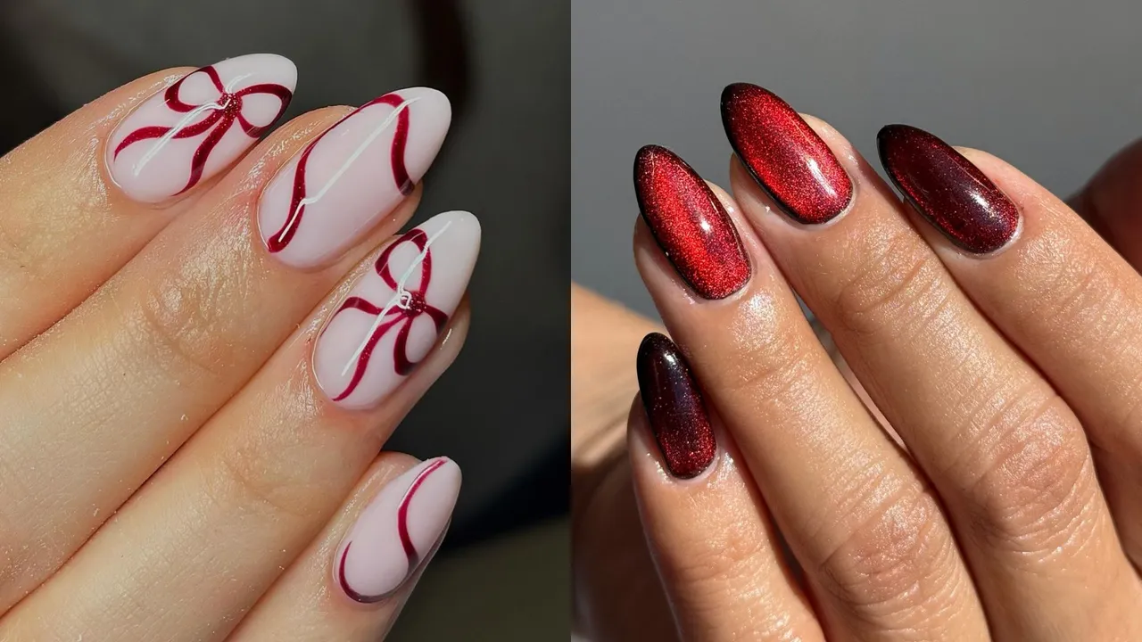 Trendy Bella Nails designs with glitter and minimal art