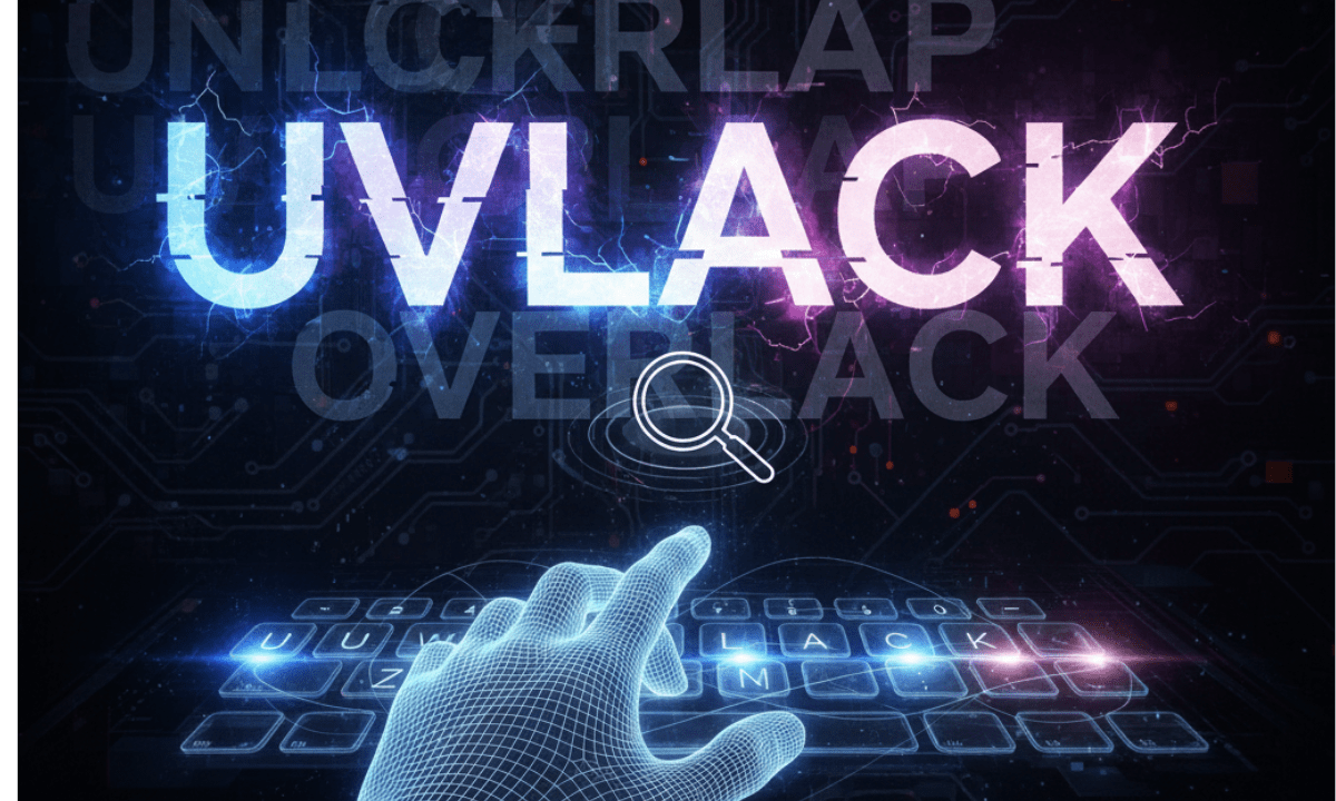 Abstract typography illustrating the mysterious keyword “Uvlack”