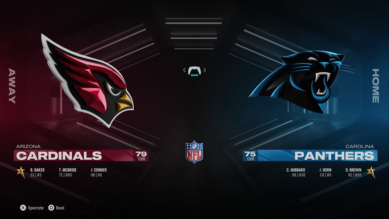 Arizona Cardinals vs Carolina Panthers NFL matchup highlighting head-to-head rivalry